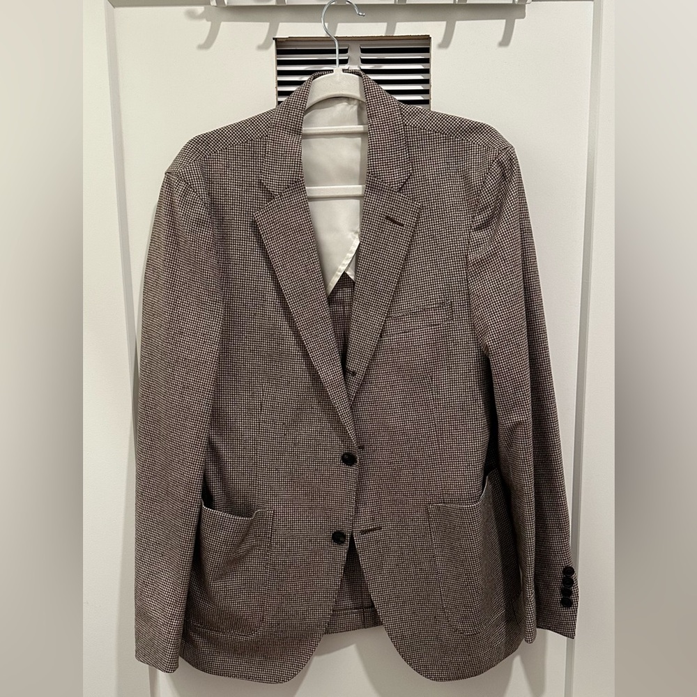 Italian Houndstooth Madison Suit Jacket